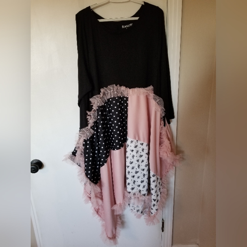 Upcycled tunic top